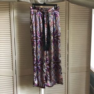 Silk Paisley Pajama Pants